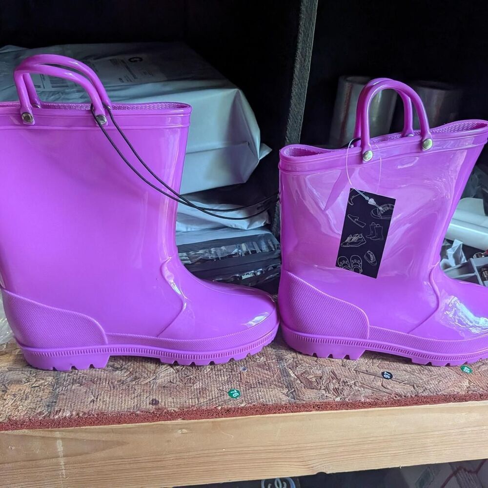 Women's Pink and Purple Boots